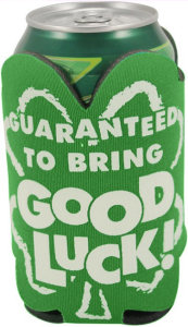 Promotional Koozies: Shamrock Shape Can Coolies